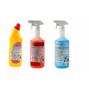 Zestaw chemii profesjonalnej do sprzątania łazienki Eco Shine