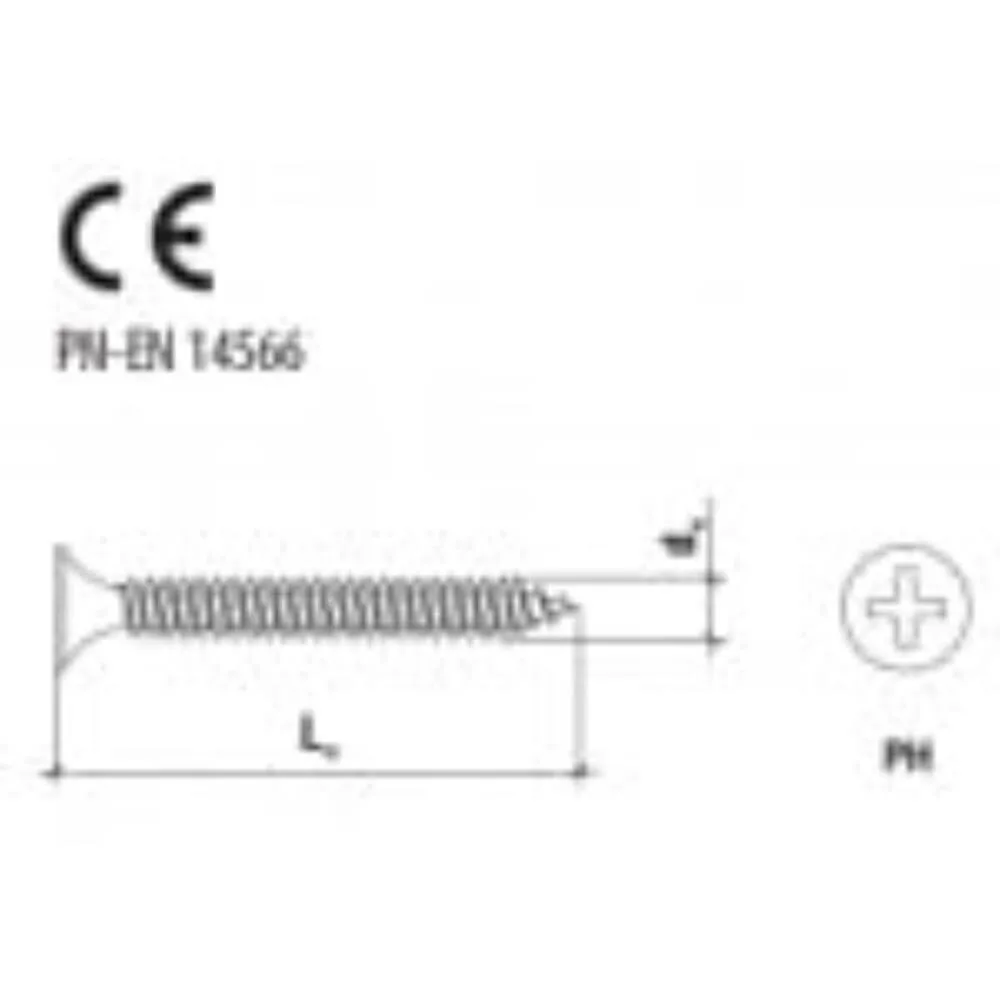 Wkręty do płyt G-K do metalu KSGM 3,5x45mm 500szt