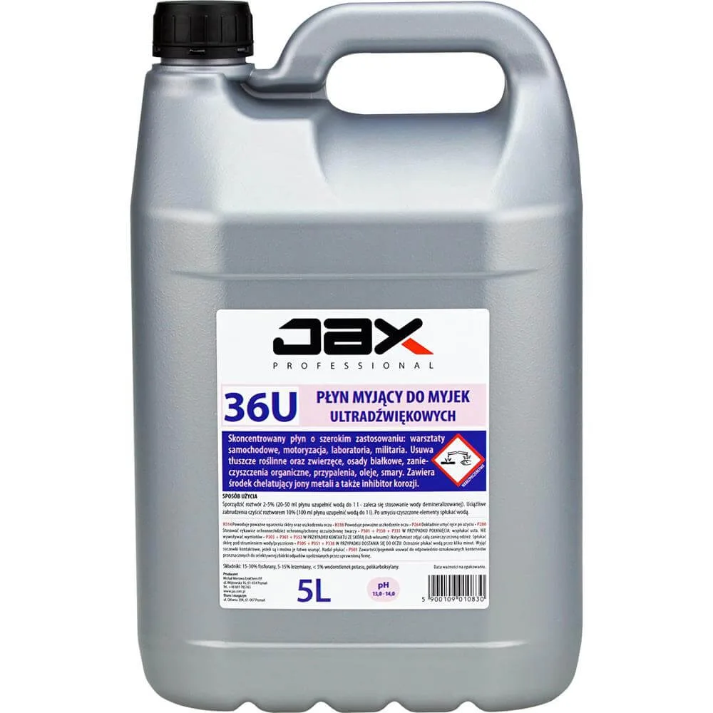 Jax36U do myjek ultradźwiękowych koncentrat 5l
