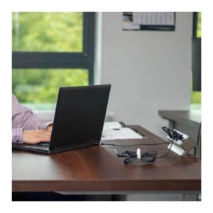 DESK BOX aluminium, 3 x gniazdo FR, 2 x USB typ A, - obrazek 5