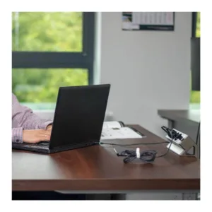 DESK BOX aluminium, 3 x gniazdo FR, 2 x USB typ A, - obrazek 5