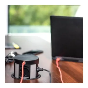 MULTI BOX, czarny, 4 x gniazdo SCHUKO, 2 x USB typ - obrazek 4