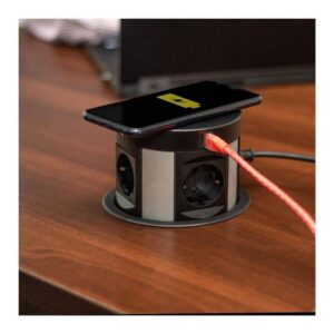 MULTI BOX, czarny, 4 x gniazdo SCHUKO, 2 x USB typ - obrazek 9