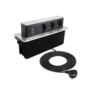 HOP BOX stal drapana 3 x gniazdo FR, 2 x USB typ A - obrazek 2