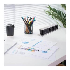HOP BOX stal drapana 3 x gniazdo FR, 2 x USB typ A - obrazek 3
