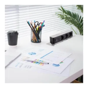 HOP BOX stal drapana 3 x gniazdo FR, 2 x USB typ A - obrazek 3