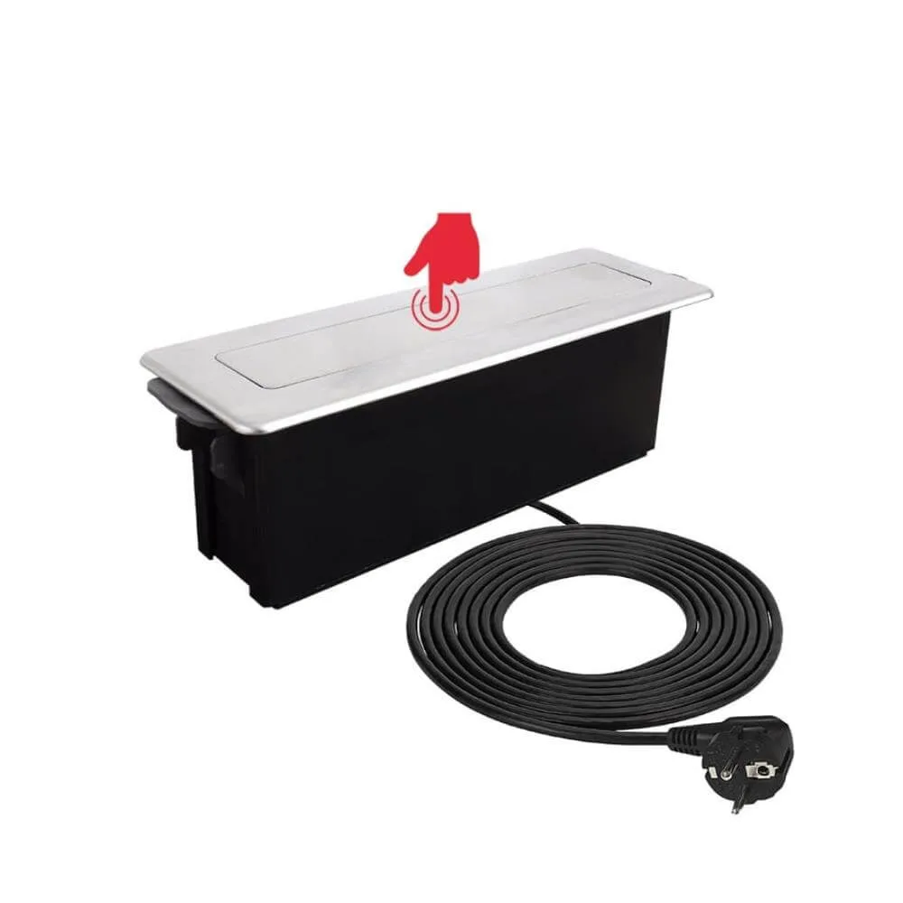 HOP BOX stal drapana 3 x gniazdo FR, 2 x USB typ A