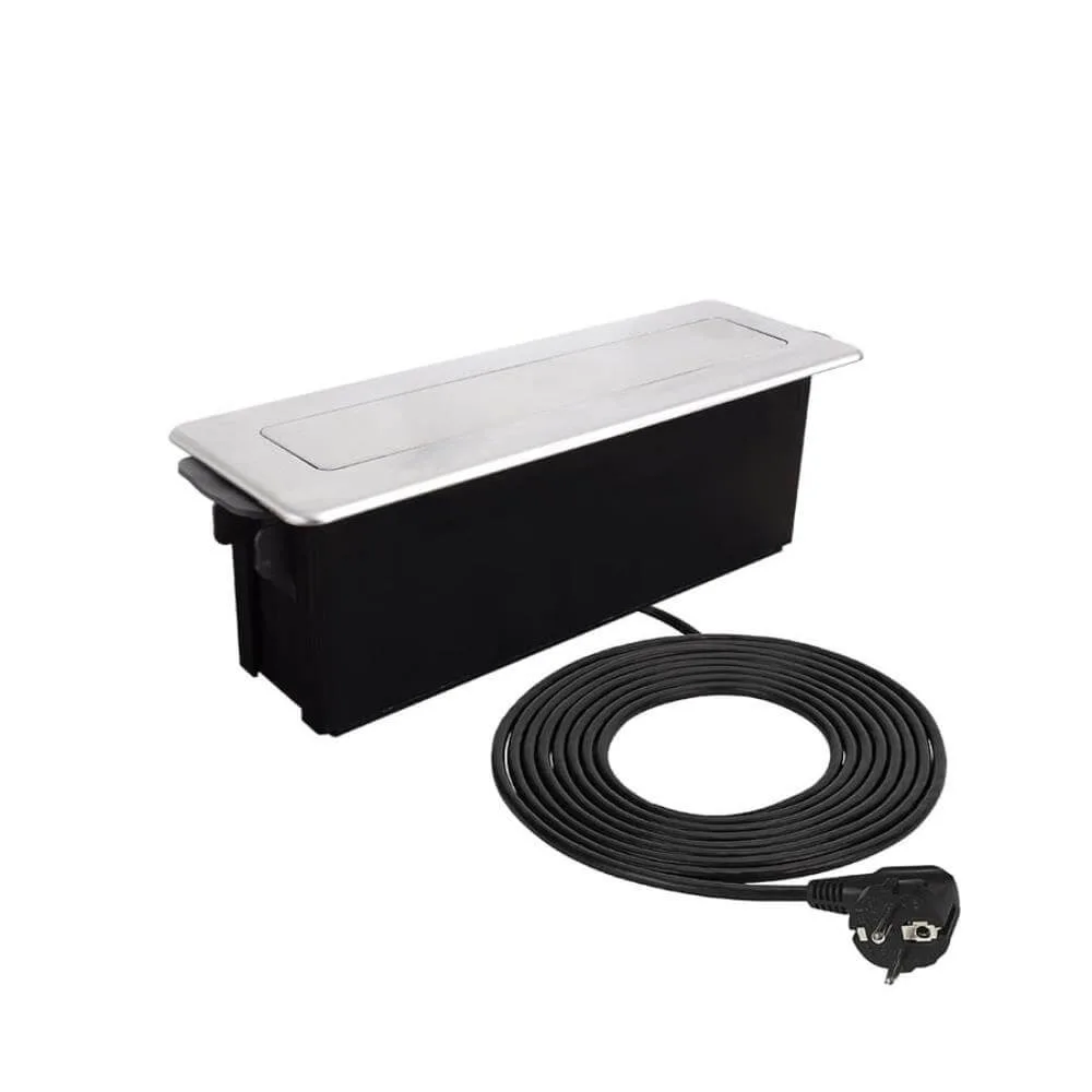HOP BOX stal drapana 3 x gniazdo FR, 2 x USB typ A