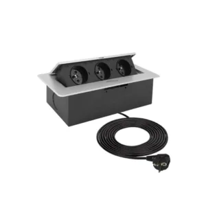 KOMBIBOX UZBROJONY z PRZEWODEM 1,5M kolor aluminiu