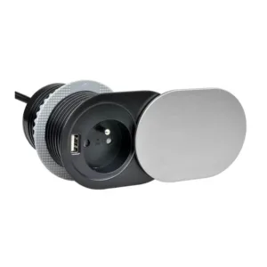 SLIDE BOX, 1x gniazdo z bolcem 1xUSB