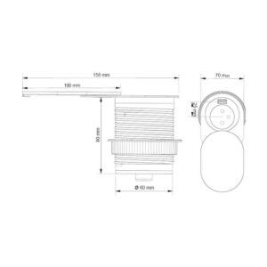SLIDE BOX, 1x gniazdo z bolcem 1xUSB - obrazek 6