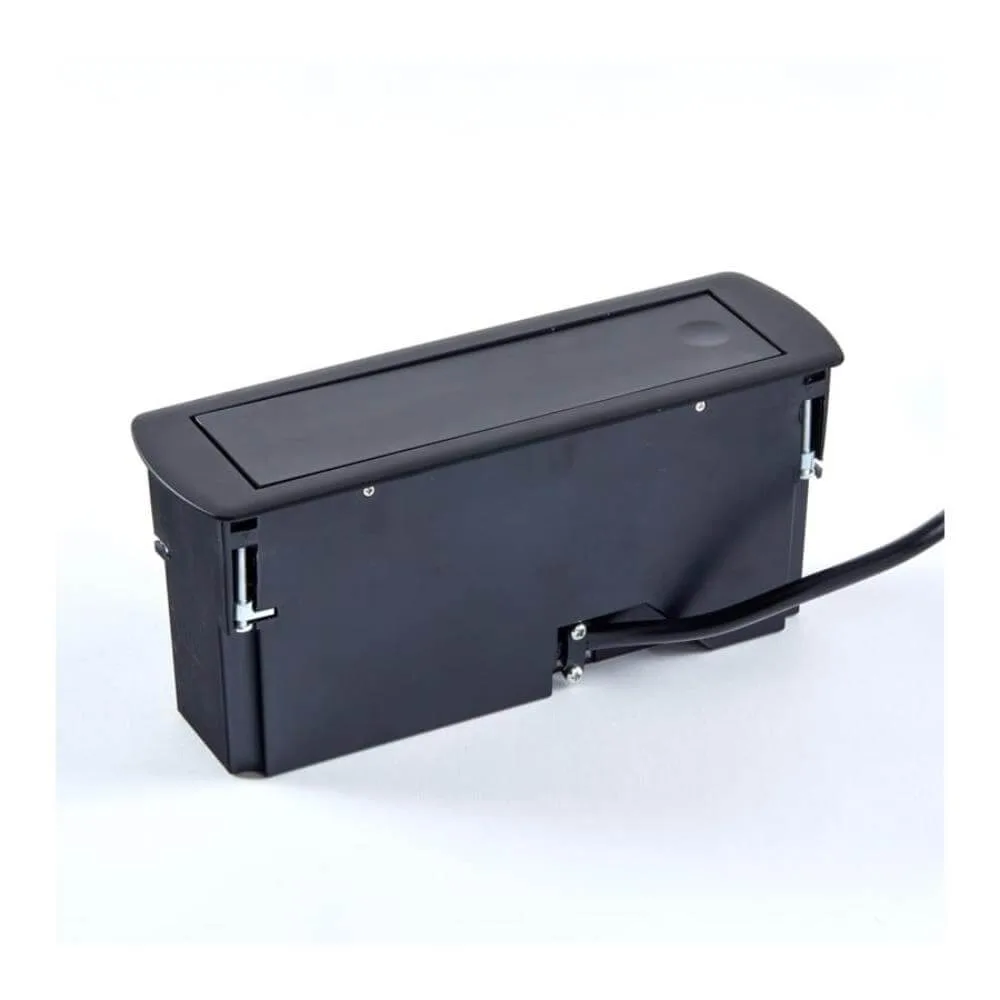 CIZOBOX czarny, 2 x gniazdo FR, 2 x USB, przewód z