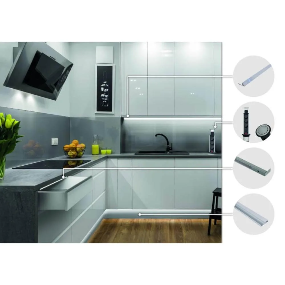 LIFT BOX aluminium fi60mm, 3x gniazdo z bolcem, pr