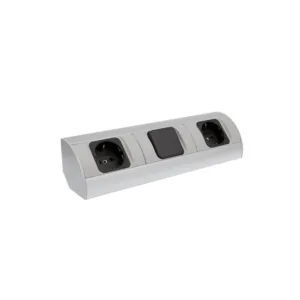 CORNER BOX aluminium 2x gniazdo Schuco + 1 x Wyłąc