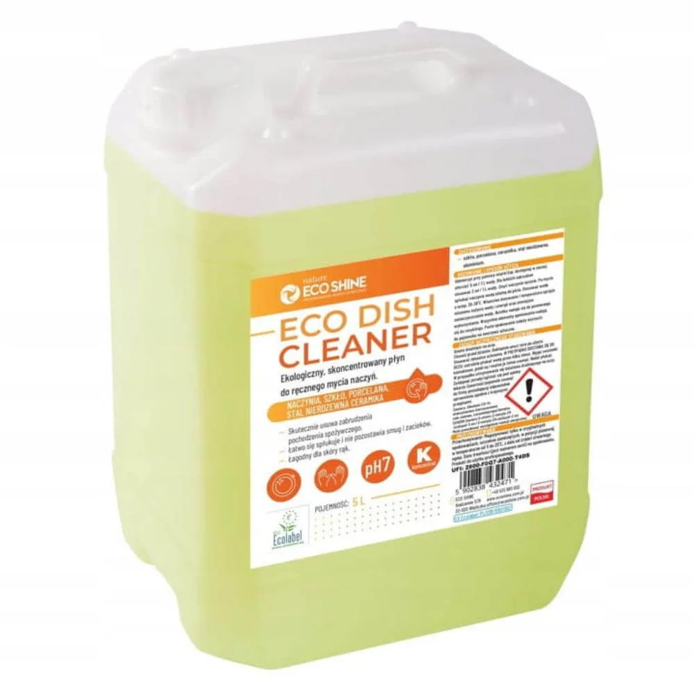 ECO DISH CLEANER 5L Ekologiczny koncentrat płynu do mycia naczyń (EU ECOLABEL)
