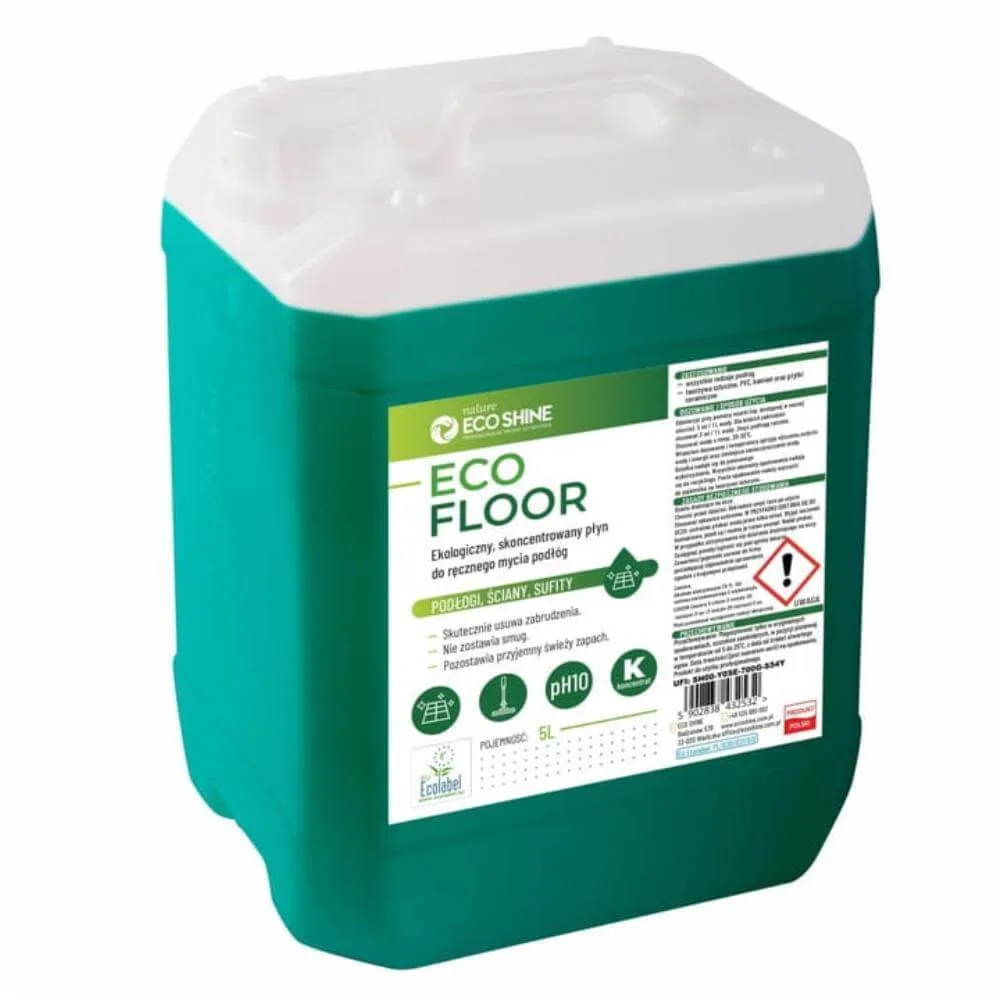 ECO FLOOR 5L Ekologiczny, skoncentrowany płyn do ręcznego mycia podłóg (EU ECOLABEL)