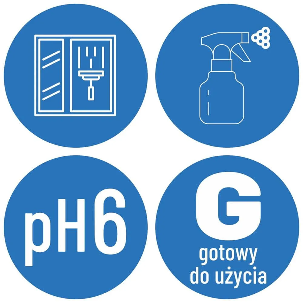 ECO GLASS 1L Ekologiczny płyn z alkoholem do mycia szyb i luster (EU ECOLABEL)