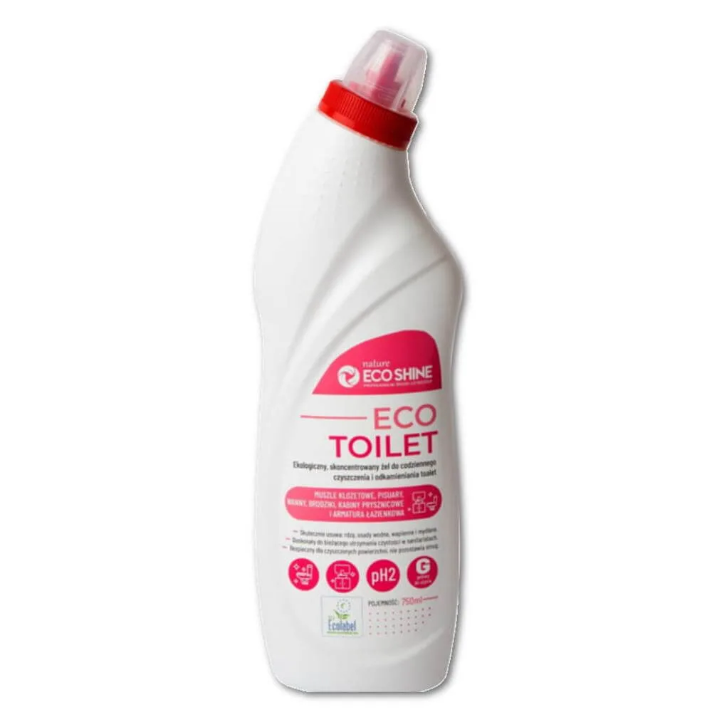 ECO TOILET 750ml Ekologiczny żel czyszczący, odkamieniacz do toalet (EU ECOLABEL)