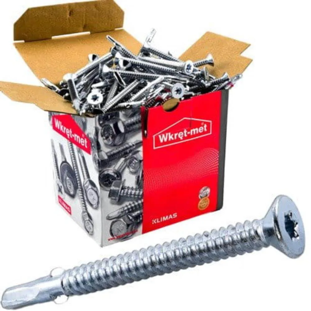 Wkręty samowiercące drewno metal 6,3x60 WSDST 200szt