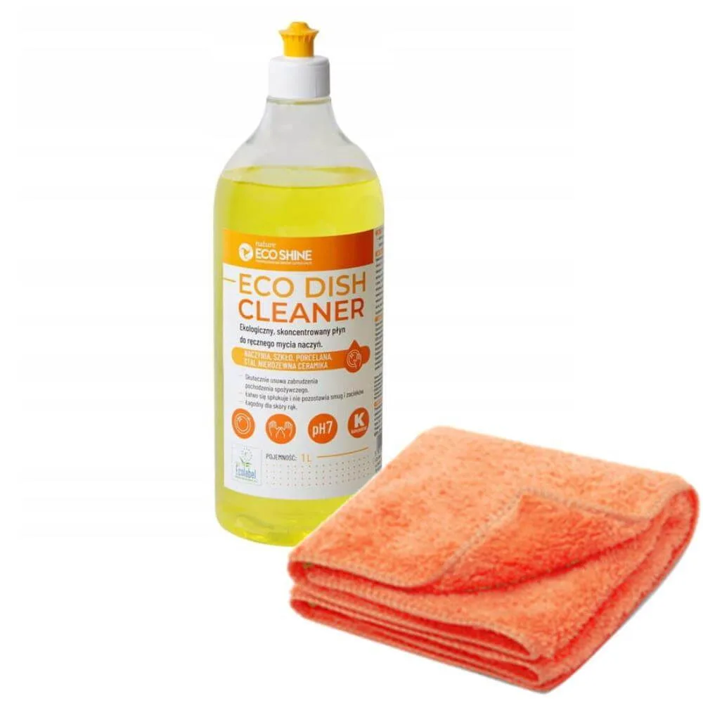 ECO DISH CLEANER 1L TE-CH + mikrofaza 30x30