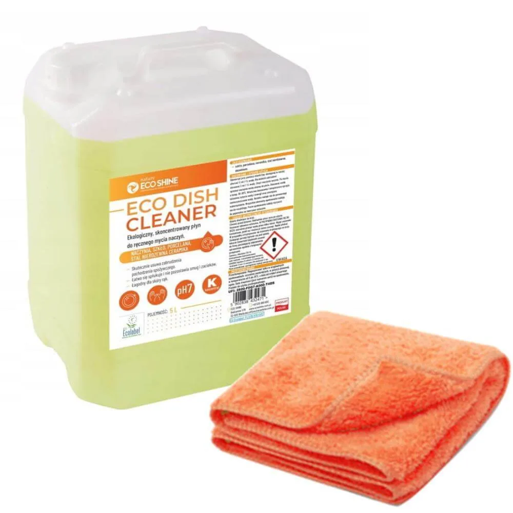 ECO DISH CLEANER 5L TE-CH + mikrofaza 30x30