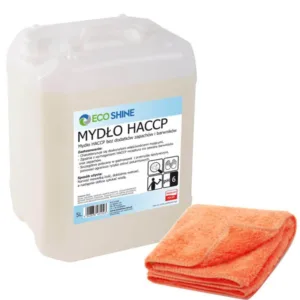 MYDŁO W PŁYNIE HACCP 5L TE-CH + mikrofaza 30x30