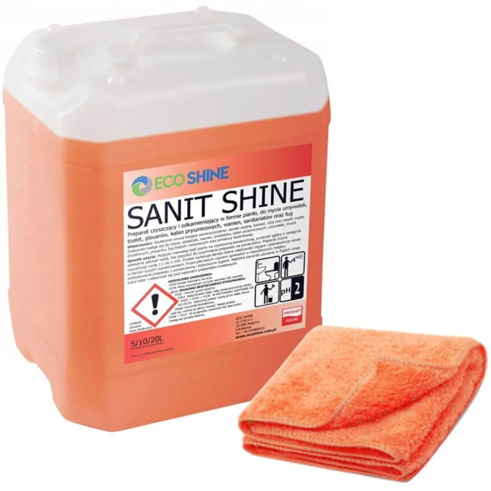 SANIT SHINE 5L kanister TE-CH + mikrofaza 30x30