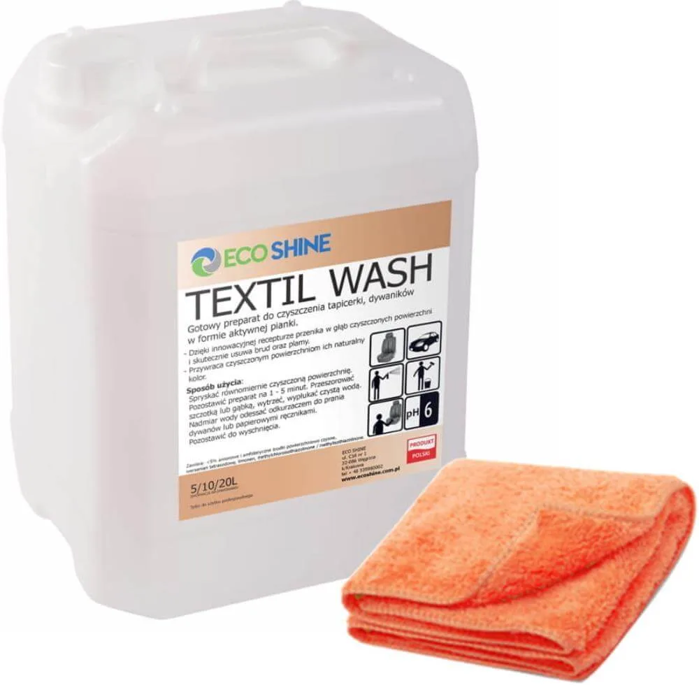 TEXTIL WASH 5L kanister TE-CH + mikrofaza 30x30