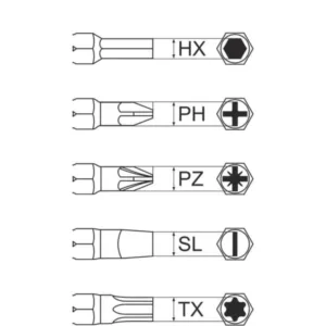 ARVEX bit SW 08MM-5/16'' 100szt - obrazek 5