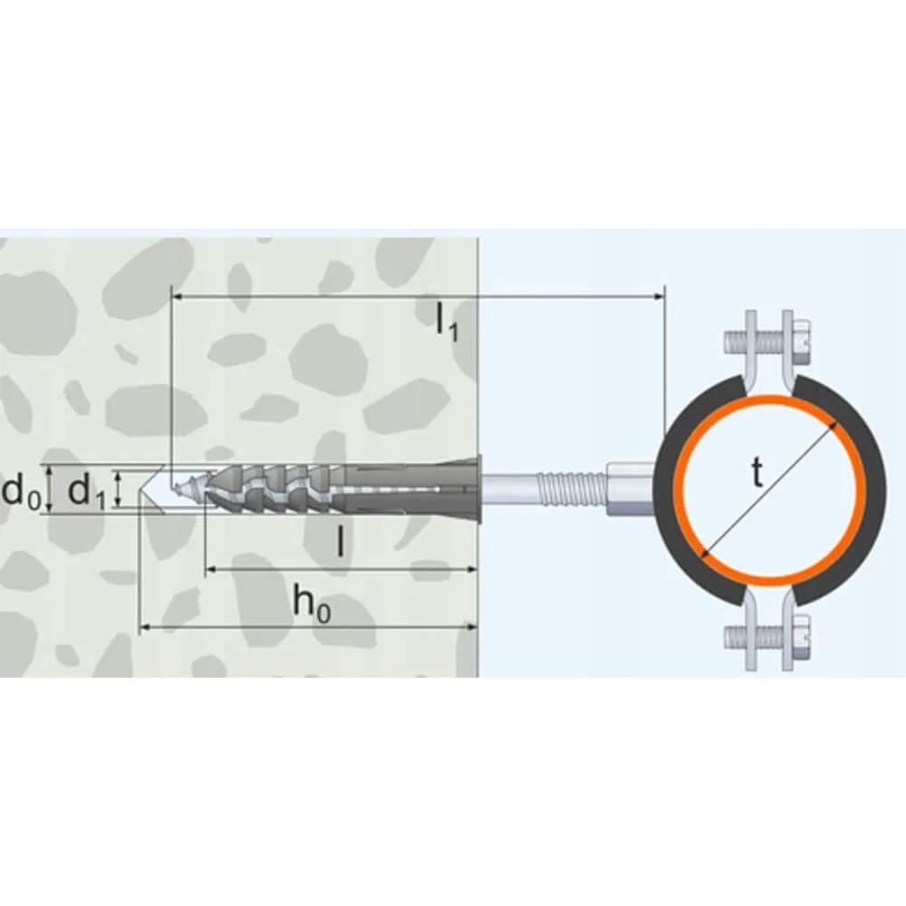 Stalowa obejma do rur z uszczelką gumową i kołkiem AORG (20-25) 1/2'' 1szt