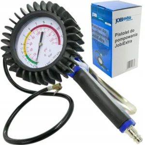 PISTOLET DO POMPOWANIA Z MANOMETREM JOBIEXTRA