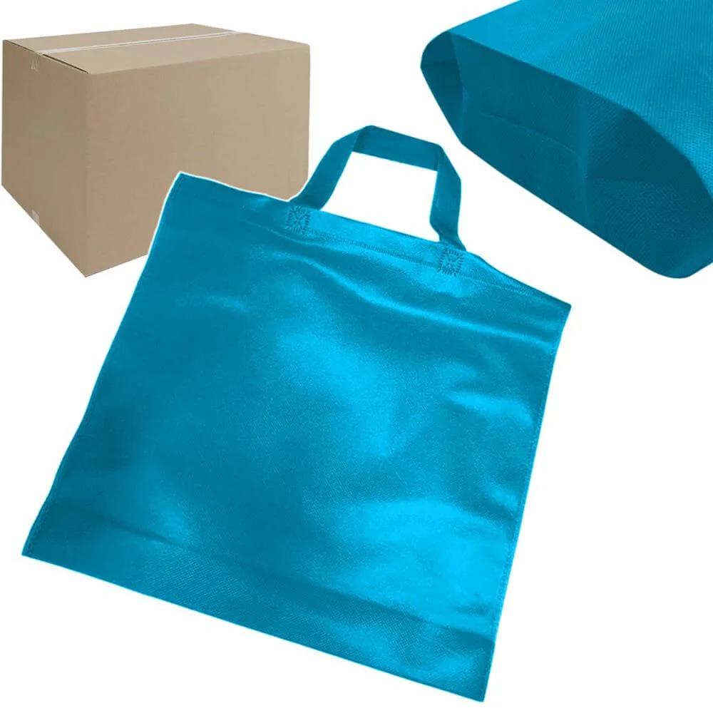 Torba włókninowa siatka na zakupy 40x38x10 turkusowa 1szt