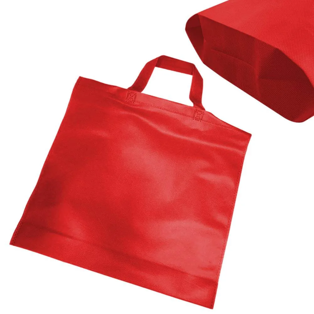 200szt Torba włókninowa siatka na zakupy 40x38x10 czerwona