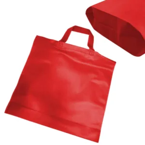 Torba włókninowa siatka na zakupy 40x38x10 czerwona 1szt - obrazek 2
