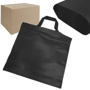 20szt Torba włókninowa siatka na zakupy 40x38x10 czarna