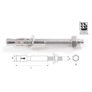 ŁSB-8x80 KOTWA STALOWA TYP B STALCO ŁSB- 8x80 100szt (paczka 100)