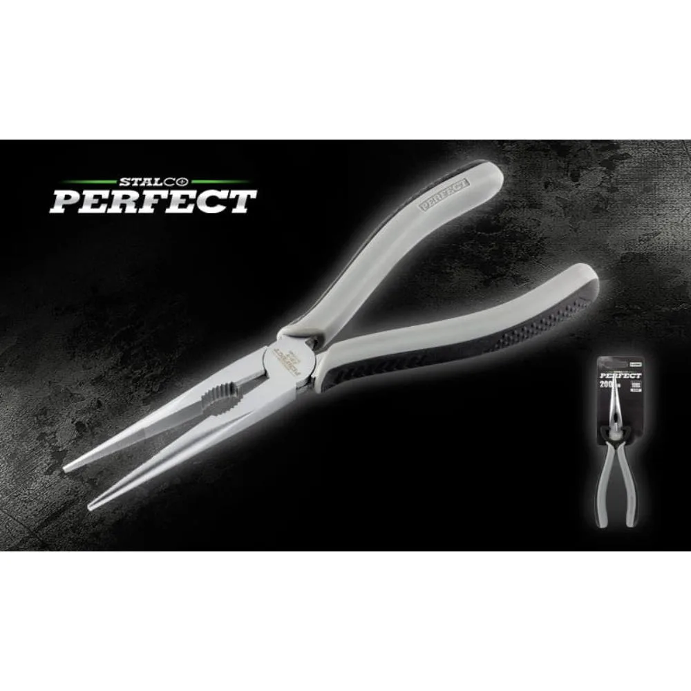 67046 Szczypce wydłużone, proste 160mm STALCO PERFECT