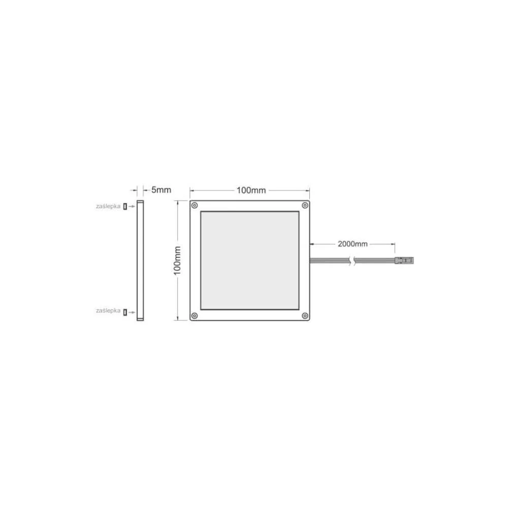 FOTON oprawa aluminium, 12VDC 3W, światło białe zi