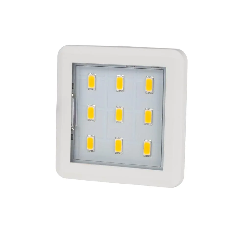 SQUARE 3 oprawa LED, 2,5W 12VDC 9pkt, ZIMNA kwadra