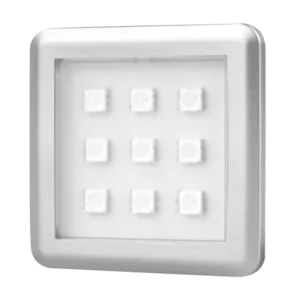 SQUARE 2 oprawa LED RGB, 2,0W 12VDC 9pkt, ramka al