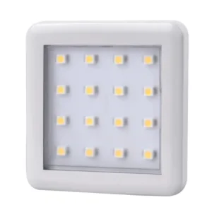 SQUARE 2 BIAŁY, 1,5W 12VDC 16pkt, CIEPŁA kwadratow