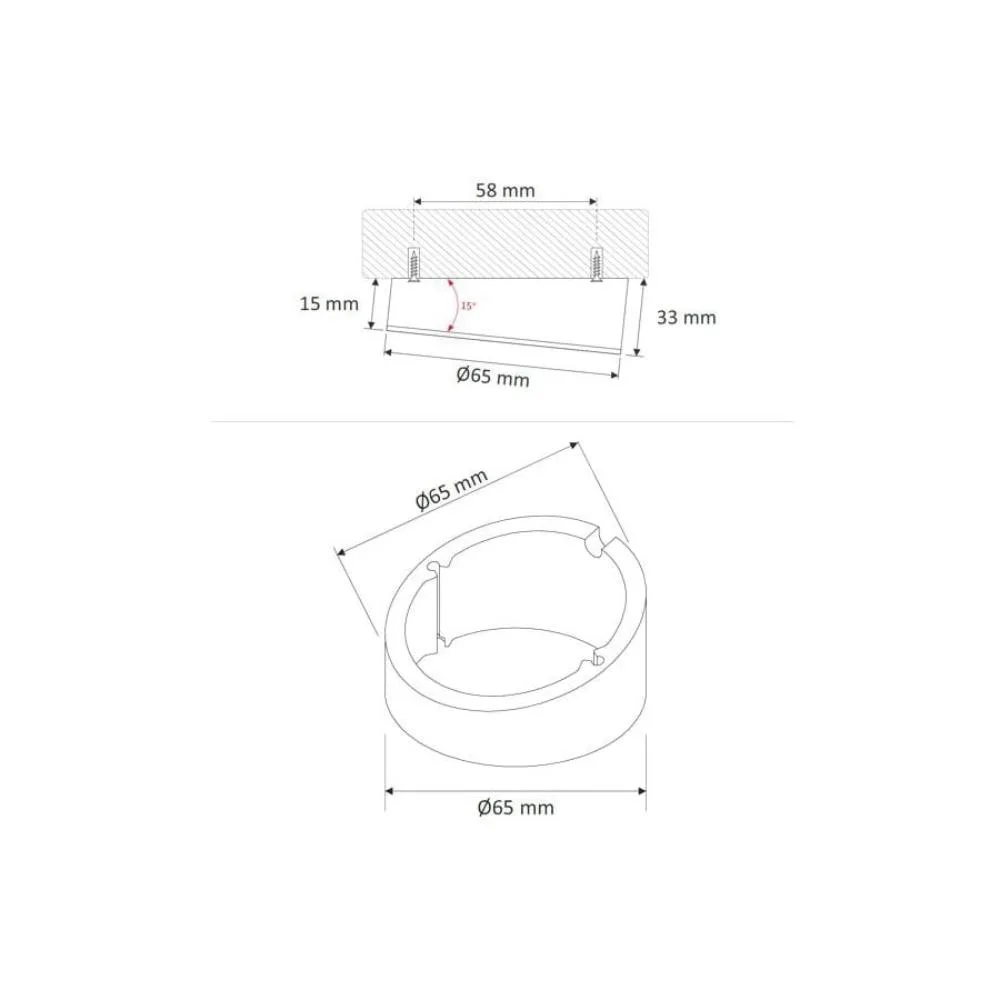 OVAL LED z dystansem SKOS 12VDC, 2,0W stal drapana