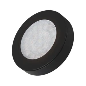 OVAL LED z dystansem 12VDC, 2,0W CZARNY, 4000K, 2m