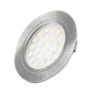 OVAL LED 12DC, 2,0W aluminium, 6000K, 2m przew. z