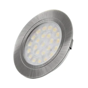 OVAL LED 12VDC, 2,0W stal drapana, 4000K, 2m przew