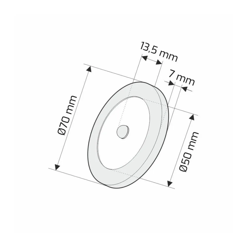 ORBIT PIR oprawa LED, max 3,0W 12VDC, ZIMNA okrągł