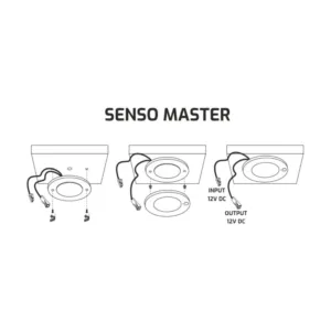 SENSO MASTER 12VDC, 2,5W aluminium, 3000K, 2m prze - obrazek 6