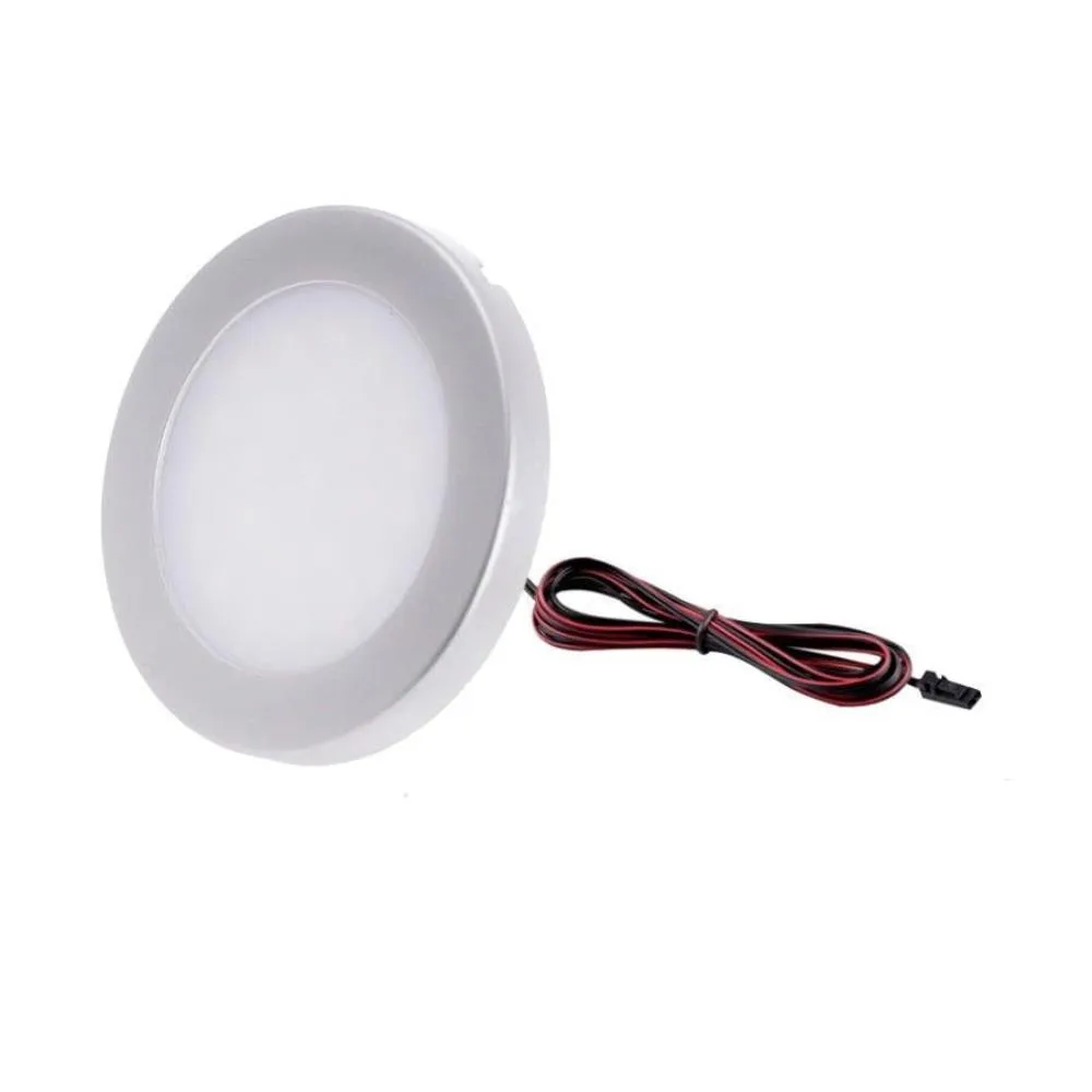 SENSO 12VDC, 2,5W aluminium, 6000K, 2m przew. wej