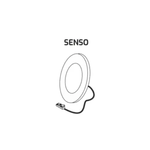 SENSO 12VDC, 2,5W aluminium, 6000K, 2m przew. wej - obrazek 3