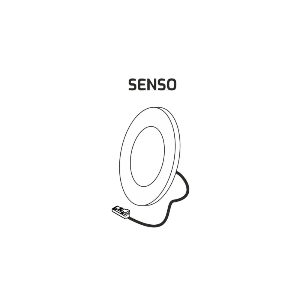 SENSO 12VDC, 2,5W aluminium, 4000K, 2m przew. wej